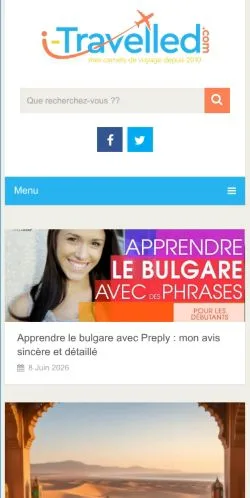 Anteprima del sito Blog voyage, media di Francia per articoli sponsorizzati