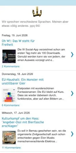 Anteprima del sito PPQ, media di Germania per articoli sponsorizzati