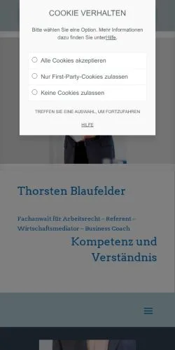 Pré-visualização do site Thorsten Blaufelder, meio de Alemanha para artigos patrocinados