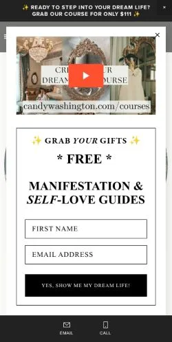 Preview of the CANDY WASHINGTON website, a media outlet in United States for sponsored articles