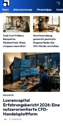Anteprima del sito Finanzgrundlagen, media di Germania per articoli sponsorizzati