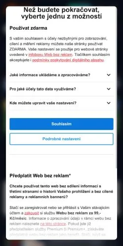 Anteprima del sito iSport, media di Cechia per articoli sponsorizzati