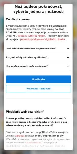 스폰서 기사용 체코 매체 Blesk Pro Ženy 사이트 미리보기