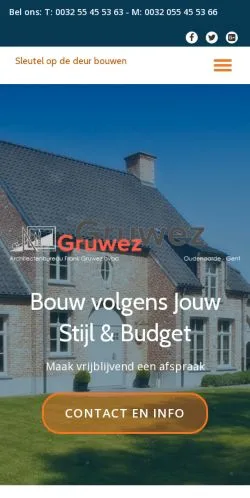 Podgląd witryny Sleutel Op De Deur Woning Bouwen, medium z kraju Belgia do artykułów sponsorowanych