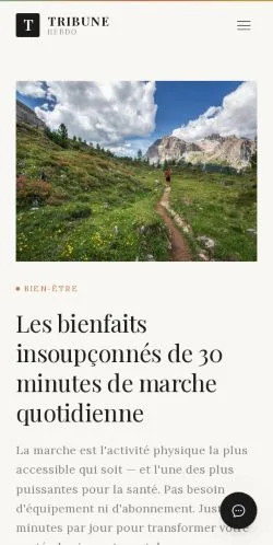 Anteprima del sito Tribune Hebdo, media di Francia per articoli sponsorizzati