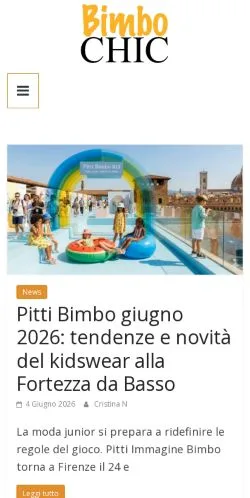 スポンサード記事向けのイタリアメディア、Bimbo Newsのサイトプレビュー