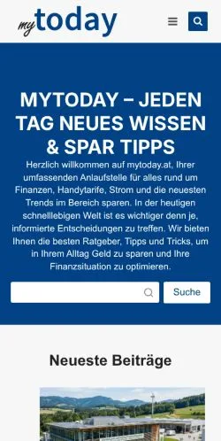 Anteprima del sito Mytoday, media di Austria per articoli sponsorizzati