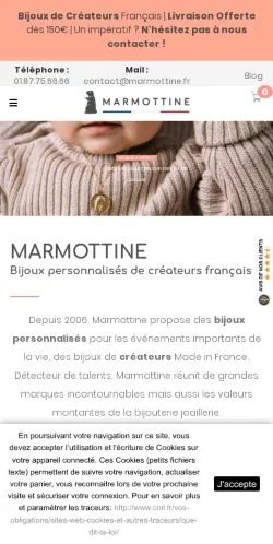 Anteprima del sito Marmottine, media di Francia per articoli sponsorizzati