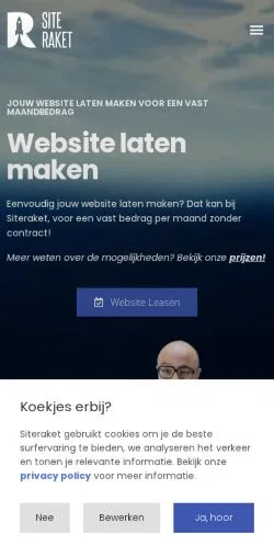 Anteprima del sito Siteraket, media di Paesi Bassi per articoli sponsorizzati