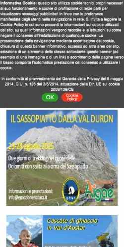 スポンサード記事向けのイタリアメディア、VieNormaliのサイトプレビュー