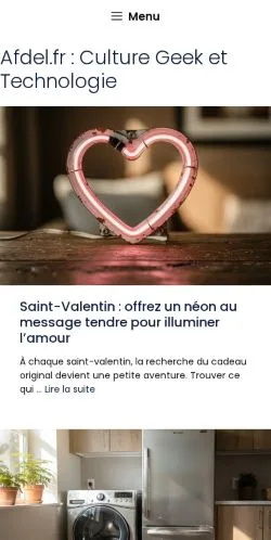 Aperçu du site Geek High Tech, média de France pour articles sponsorisés