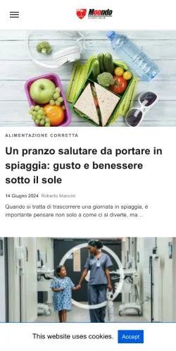 Anteprima del sito Moondo Salute, media di Italia per articoli sponsorizzati