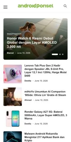 Vorschau der Website AndroidPonsel, Medium aus Vereinigte Staaten für gesponserte Artikel