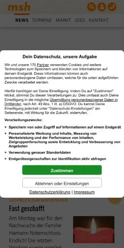 Anteprima del sito msh-online, media di Germania per articoli sponsorizzati