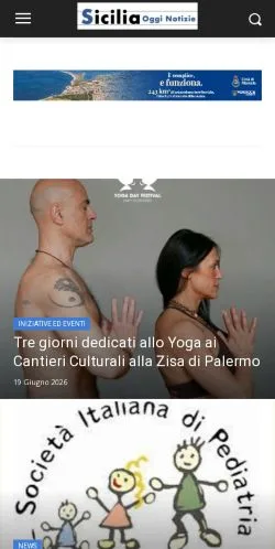 Anteprima del sito Sicilia Oggi Notizie, media di Italia per articoli sponsorizzati