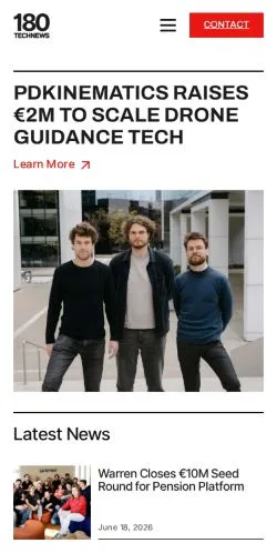 Voorbeeld van de site TechNews180, medium uit Verenigde Staten voor gesponsorde artikelen