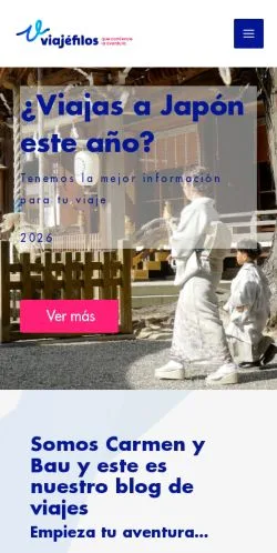 スポンサード記事向けのスペインメディア、Viaje Filosのサイトプレビュー