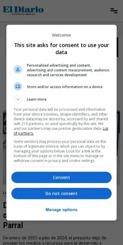 Anteprima del sito El Diario De Parral, media di Messico per articoli sponsorizzati