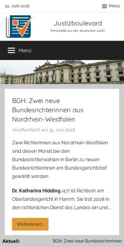 Anteprima del sito Justizboulevard, media di Germania per articoli sponsorizzati
