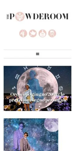Anteprima del sito The Powderoom, media di Italia per articoli sponsorizzati