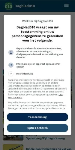 Anteprima del sito Dagblad010, media di Paesi Bassi per articoli sponsorizzati