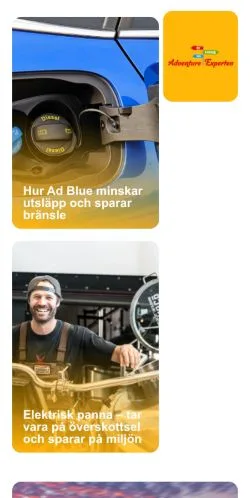 Podgląd witryny Adventure Experten, medium z kraju Szwecja do artykułów sponsorowanych