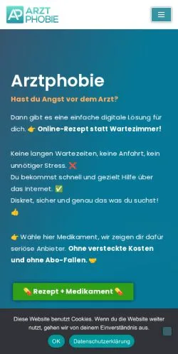 Anteprima del sito Arztphobie, media di Germania per articoli sponsorizzati
