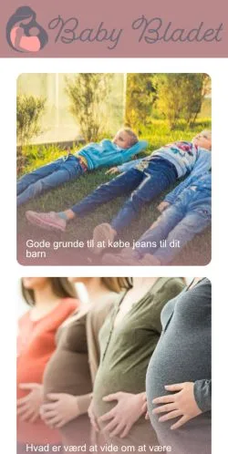 Anteprima del sito Baby Bladet, media di Danimarca per articoli sponsorizzati