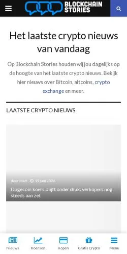 Forhåndsvisning af Blockchain Stories, medie fra Nederlandene til sponsorerede artikler