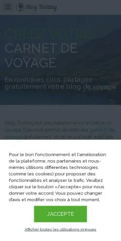 Anteprima del sito Blog Trotting, media di Francia per articoli sponsorizzati