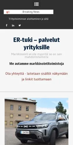 Forhåndsvisning af Sisältömarkkinointi, medie fra Finland til sponsorerede artikler
