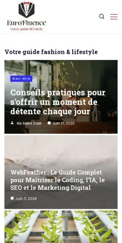 Vista previa del sitio Votre guide lifestyle et fashion, medio de Francia para artículos patrocinados