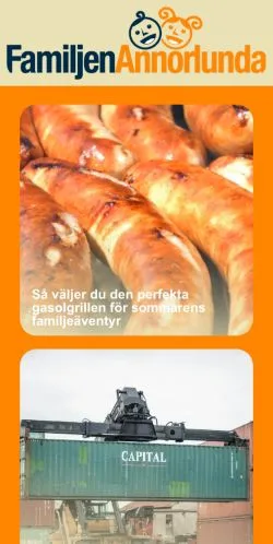 Anteprima del sito Familjen Annorlunda, media di Svezia per articoli sponsorizzati
