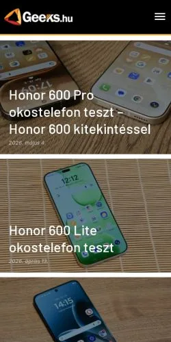 Forhåndsvisning af Geeks, medie fra Ungarn til sponsorerede artikler