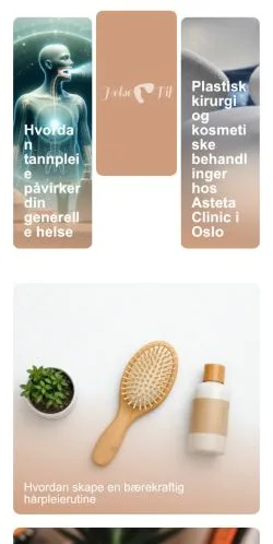 Pré-visualização do site Helse Fif, meio de Noruega para artigos patrocinados