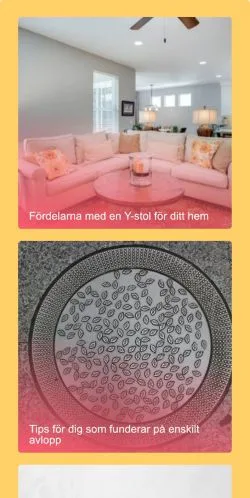 스폰서 기사용 스웨덴 매체 Hemma Profilen 사이트 미리보기