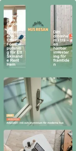 Anteprima del sito Hus Resan, media di Svezia per articoli sponsorizzati