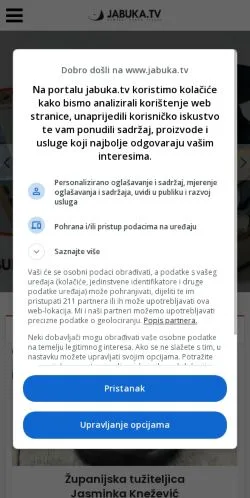 Podgląd witryny Jabuka, medium z kraju Chorwacja do artykułów sponsorowanych