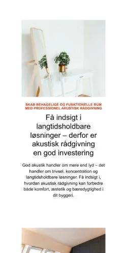 Anteprima del sito jeresakustik.dk, media di Danimarca per articoli sponsorizzati