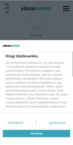 Anteprima del sito Lodzki Sport, media di Polonia per articoli sponsorizzati