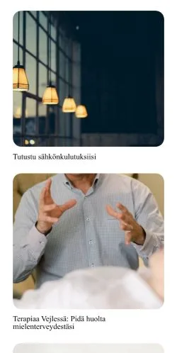 Anteprima del sito Minun Lifestyle, media di Finlandia per articoli sponsorizzati