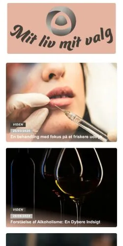 Anteprima del sito Mit liv mit valg, media di Danimarca per articoli sponsorizzati