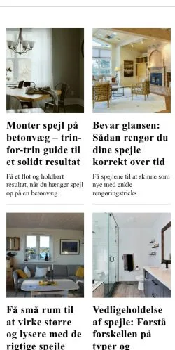 Anteprima del sito mitspejl.dk, media di Danimarca per articoli sponsorizzati