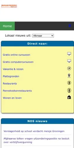 Anteprima del sito Nationalemediasite.nl, media di Paesi Bassi per articoli sponsorizzati