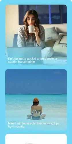 스폰서 기사용 핀란드 매체 Ruokafoorumi 사이트 미리보기