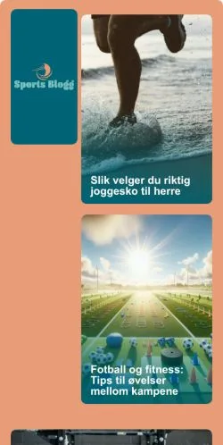 Anteprima del sito Sports Blogg, media di Norvegia per articoli sponsorizzati