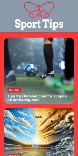 スポンサード記事向けのデンマークメディア、Sport Tipsのサイトプレビュー