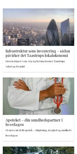 Anteprima del sito taastrupliv.dk, media di Danimarca per articoli sponsorizzati