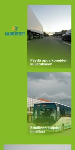 Anteprima del sito Taloustieteet, media di Finlandia per articoli sponsorizzati