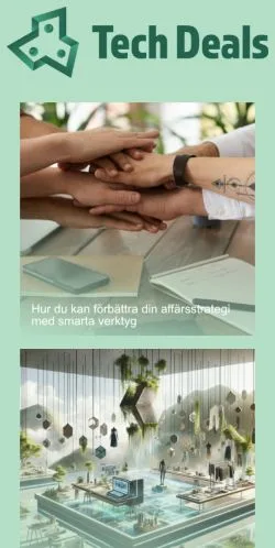 Anteprima del sito Tech Deals, media di Svezia per articoli sponsorizzati